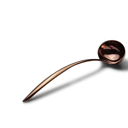 Bon Chef Ez Use Banquet Serving Ladle W/Hollow Cool Handle 15" 6 Oz. - Rose Gold 9456RG